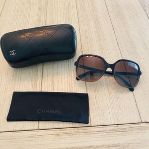 Chanel oversized ombré square sunglasses